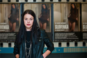 Slovenka - Nina Ivaniin na premieri filma, foto: Borut Peterlin